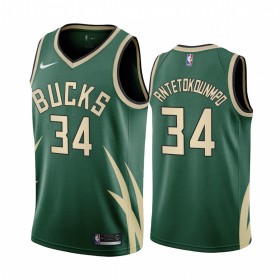 Dres Milwaukee Bucks Giannis Antetokounmpo 34 2020-21 Earned Edition Swingman